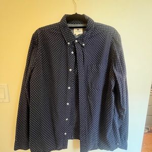 Sperry Navy Polka Dot Button Down